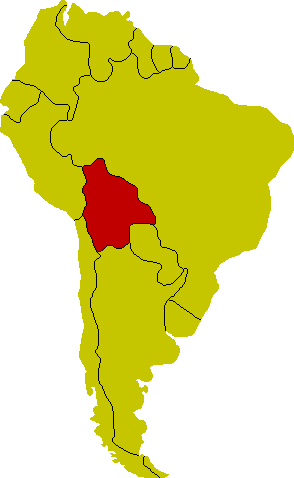 Karte Bolivien