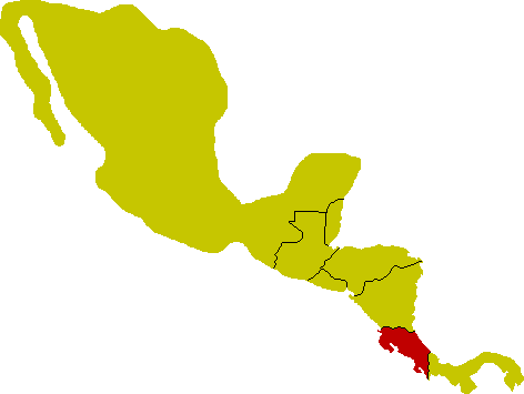 Karte Costa-Rica