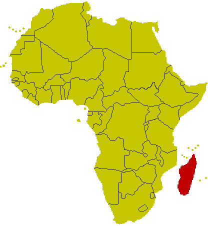 Karte Madagaskar