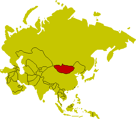Karte Mongolei
